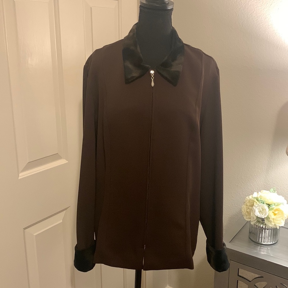 Molly Malloy Brown Suit Size 16